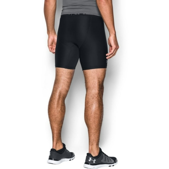 Men's Under Armour 1289566 UA HeatGear Armour Black Compression Shorts - Picture 3 of 15